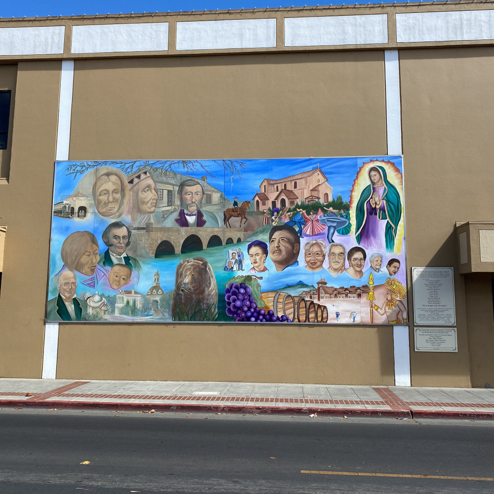 mural in Napa by artist unknown.