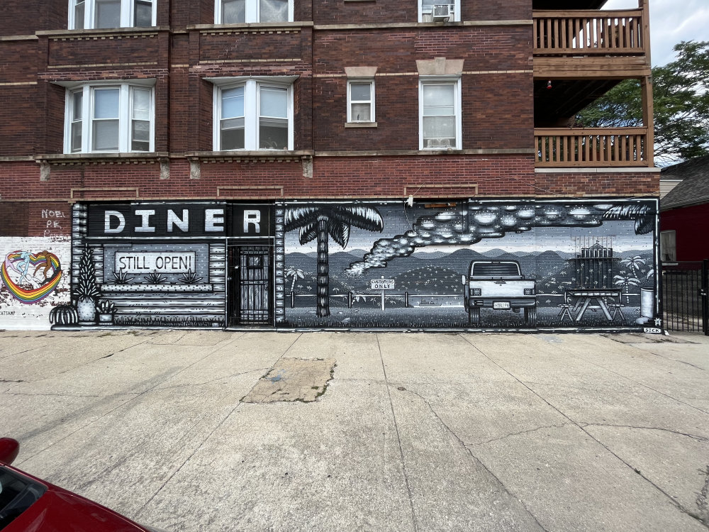 mural in Chicago by artist Sick Fisher.