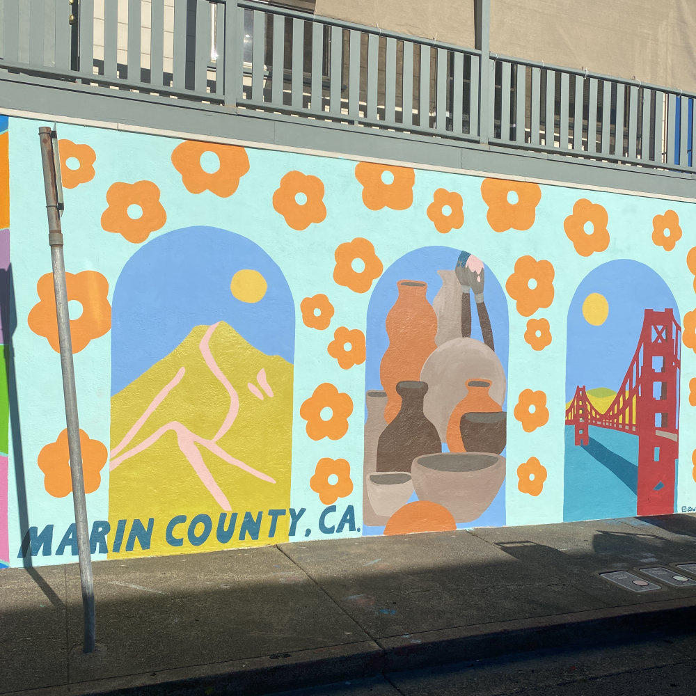 mural in Novato by artist unknown.