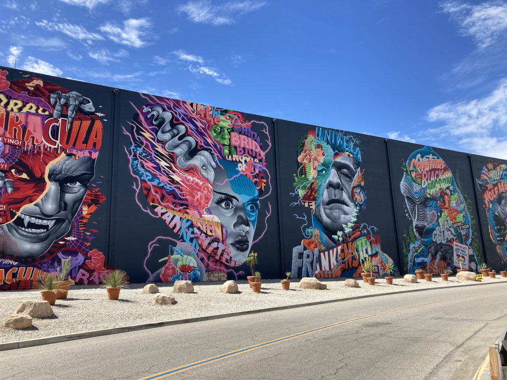 mural in Universal City by artist Tristan Eaton.