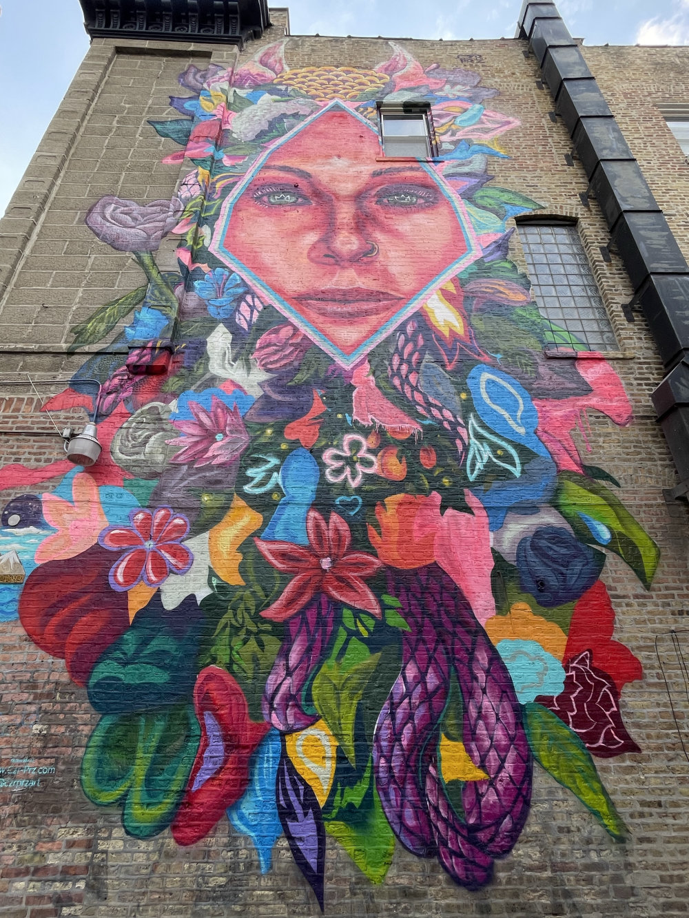 mural in Chicago by artist Czr Prz.