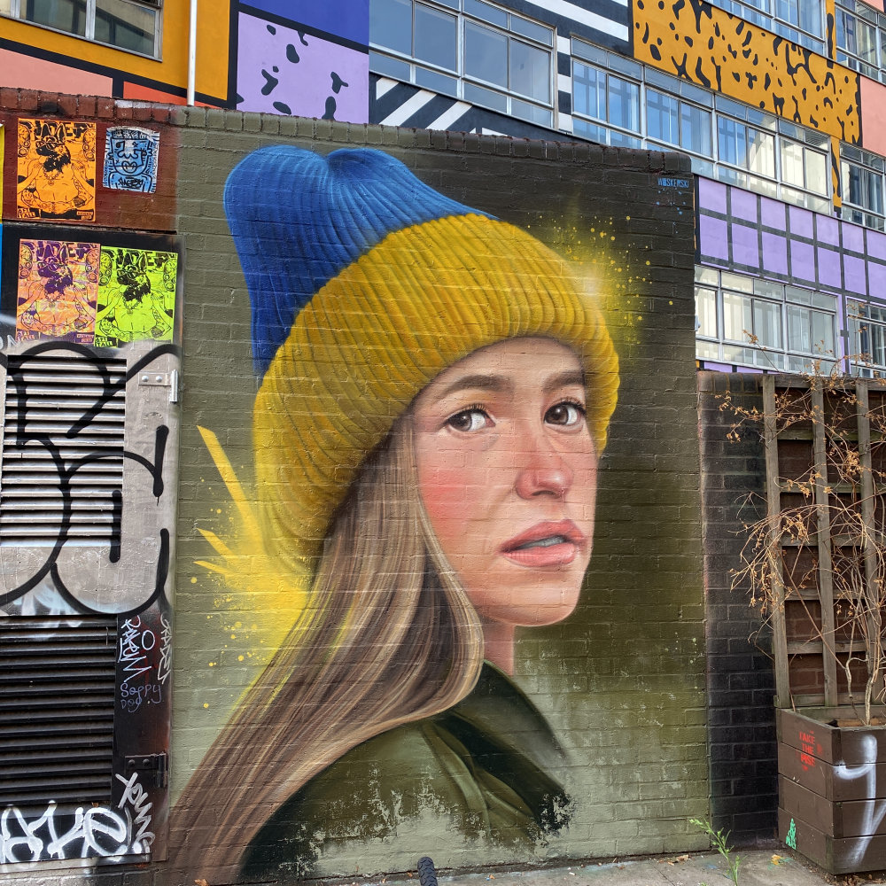 mural in  by artist WOSKerski.