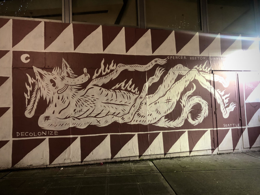 mural in Seattle by artist Spencer Keeton Cunningham.