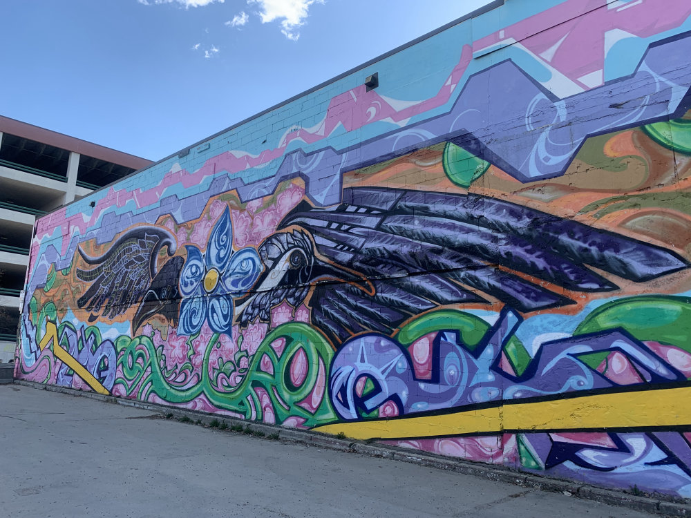 mural in Fairbanks by artist unknown.