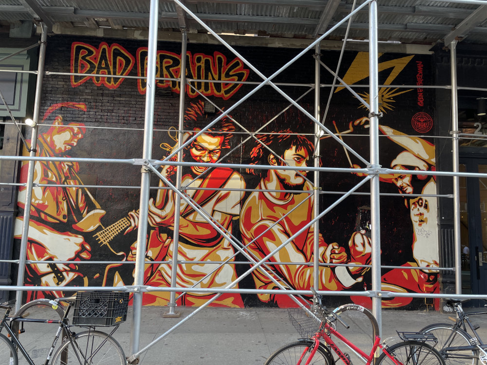 mural in New York by artist Shepard Fairey. Tagged: Bad Brains