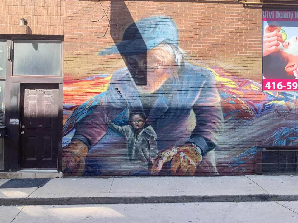 mural in Toronto by artist unknown.