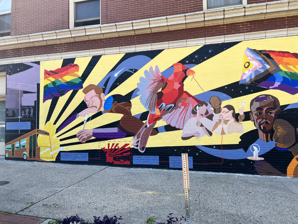 mural in Grand Rapids by artist Kim Kunze.