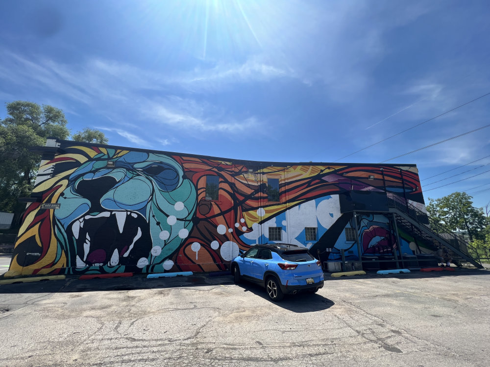 mural in Grand Rapids by artist Kyle DeGroff.
