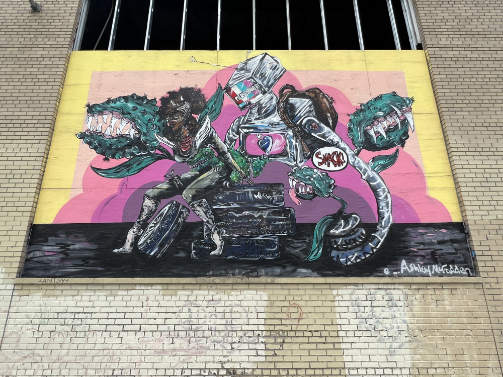 mural in Detroit by artist Ashley McFadden.