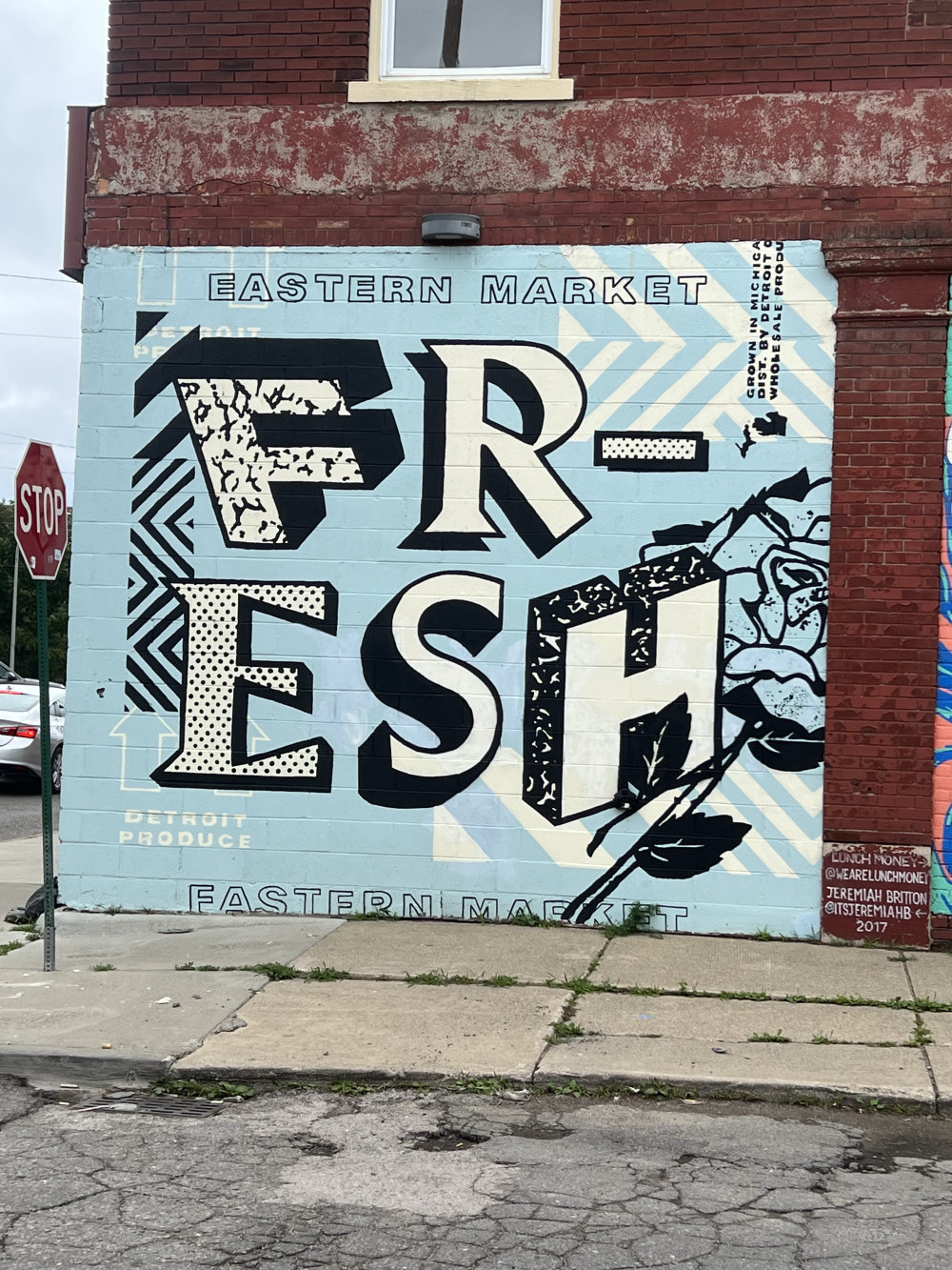 mural in Detroit by artist Jeremiah Britton.
