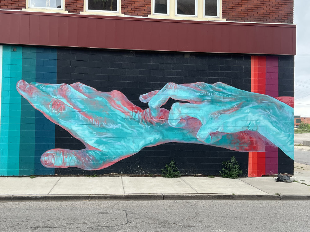 mural in Detroit by artist Taylor White.