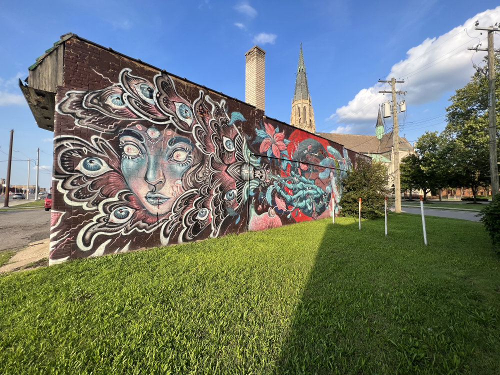 mural in Detroit by artist Lauren YS.