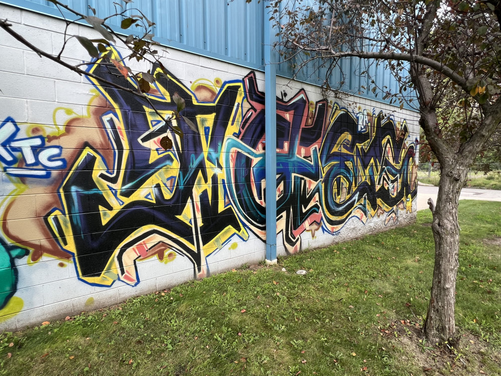 mural in Detroit by artist unknown.