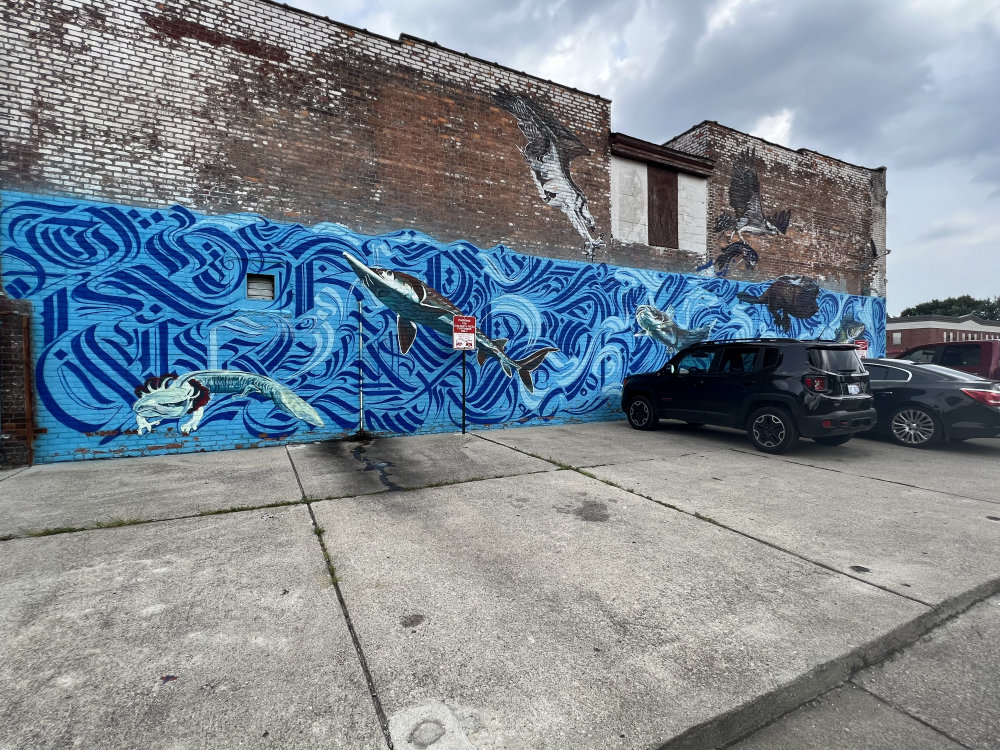 mural in Detroit by artist Jake Dwyer.