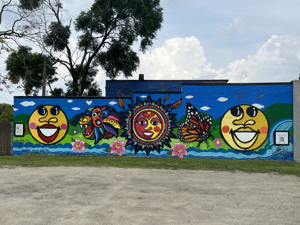 mural in Detroit by artist Phillip Simpson.