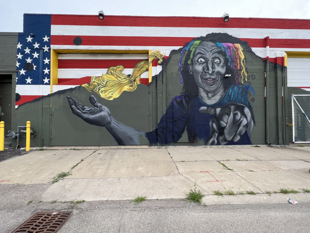 mural in Detroit by artist Greg Stemas.