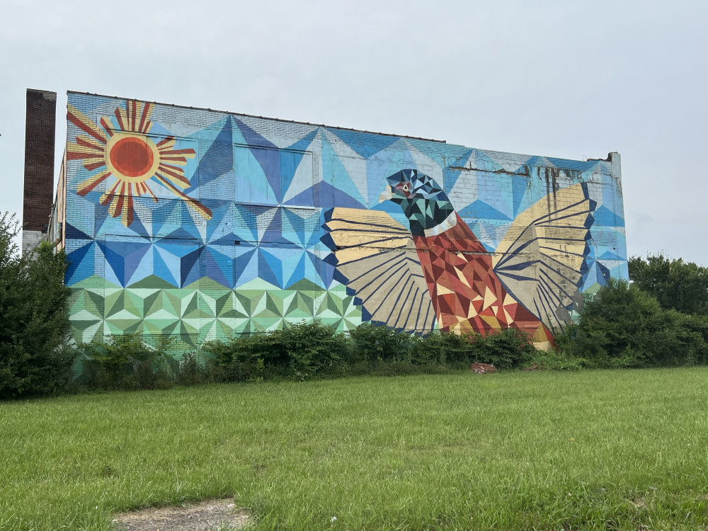 mural in Detroit by artist Robert Spence.
