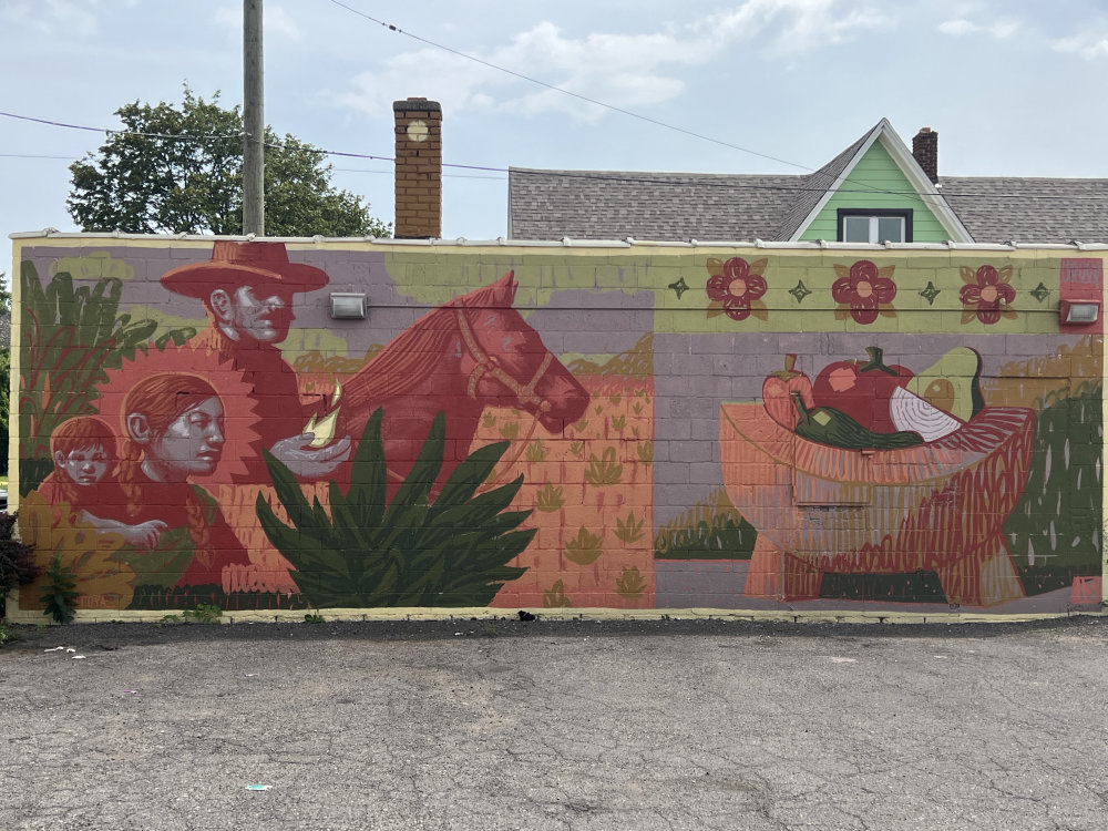 mural in Detroit by artist Ivan Montoya.