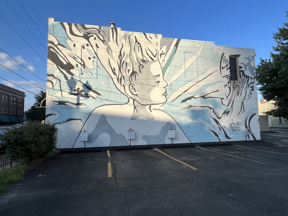 mural in Indianapolis by artist unknown.