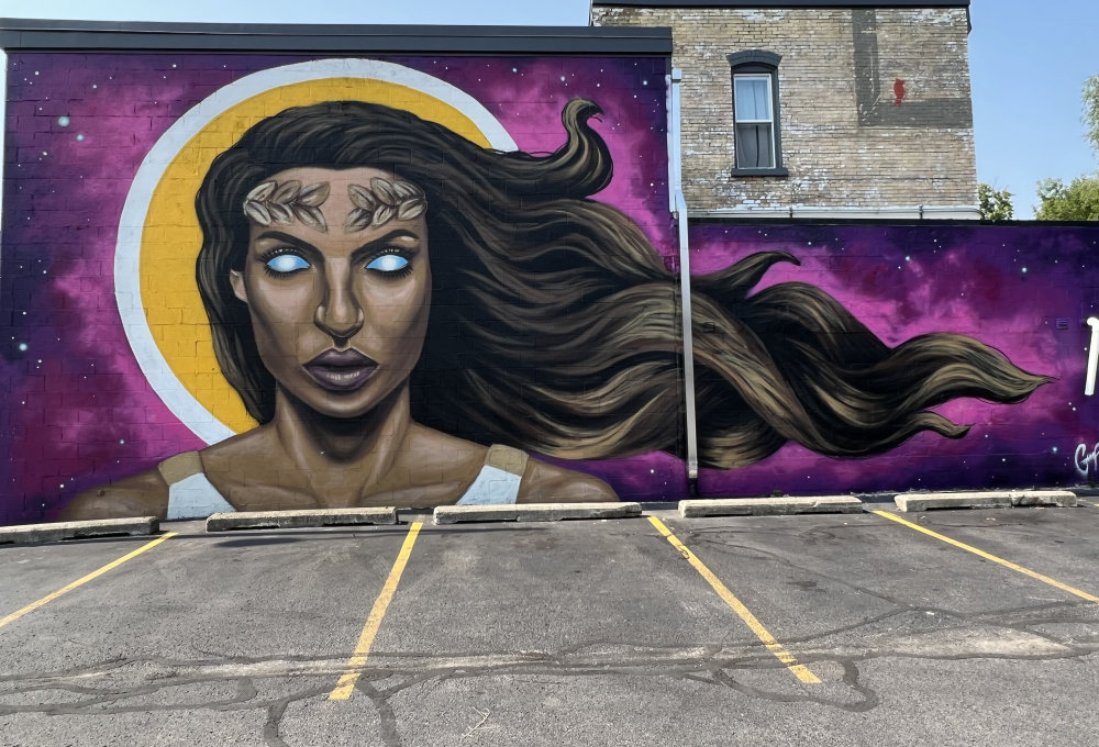 mural in Grand Rapids by artist Kevin Forest Wolfrom.
