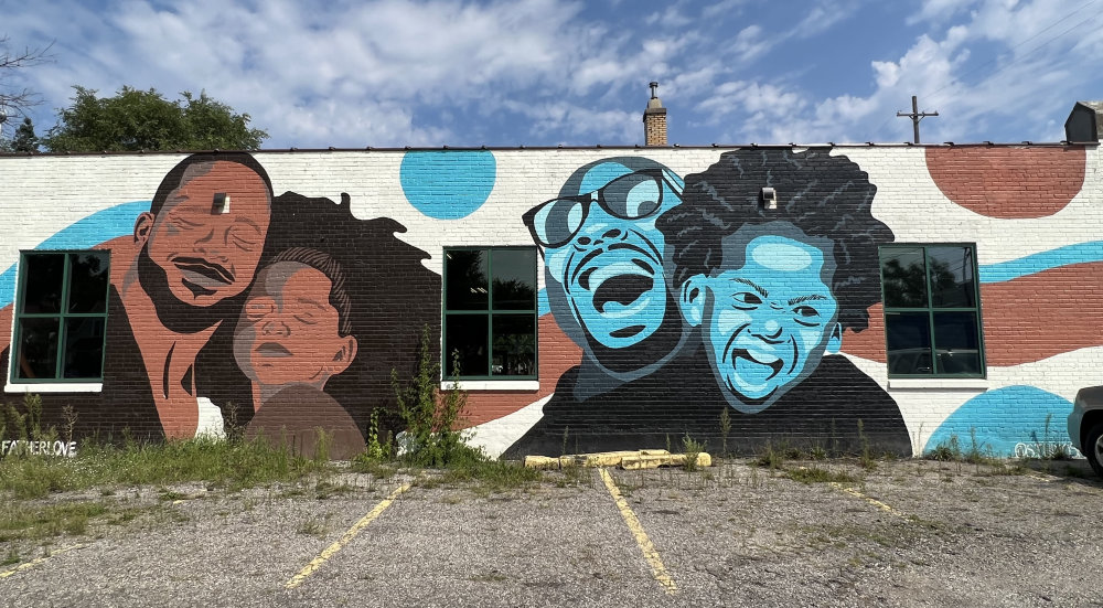 mural in Grand Rapids by artist Edwin Anderson.