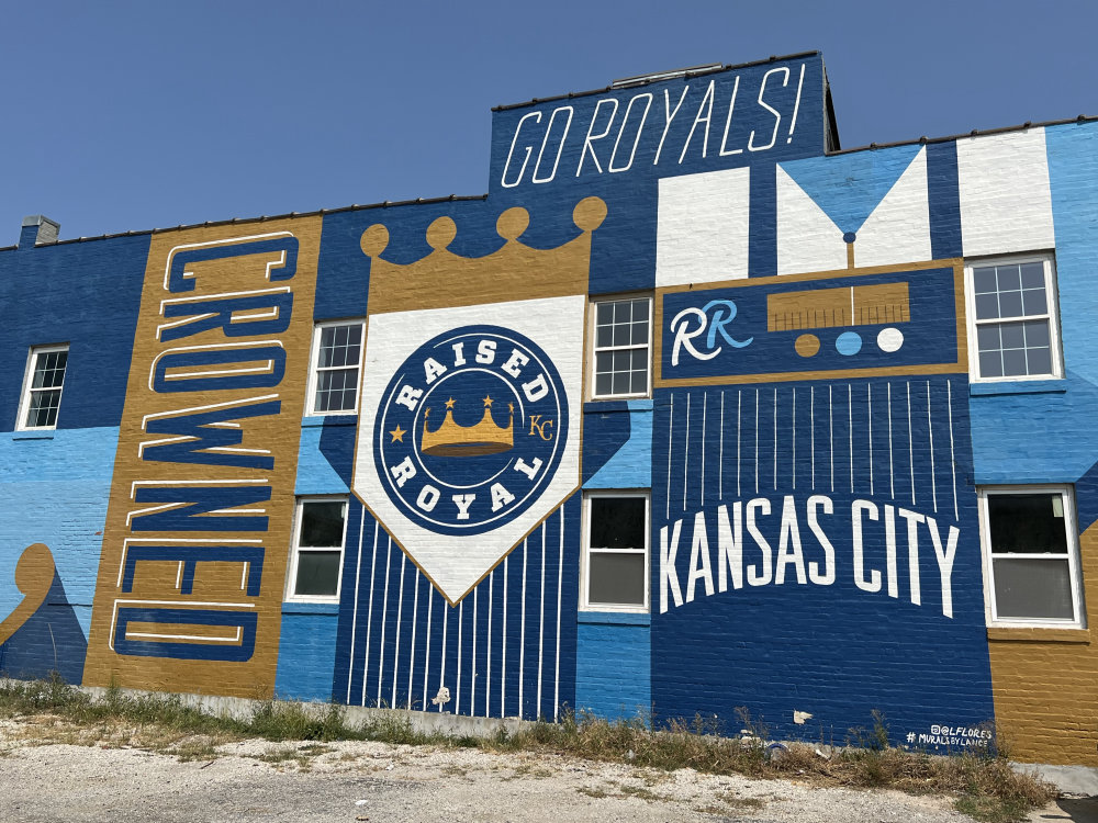 mural in Kansas City by artist Lance Flores. Tagged: Kansas City Royals, MLB