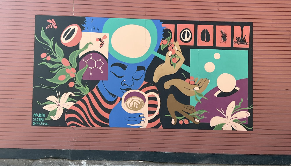 mural in Grand Rapids by artist Maddison Chaffer.